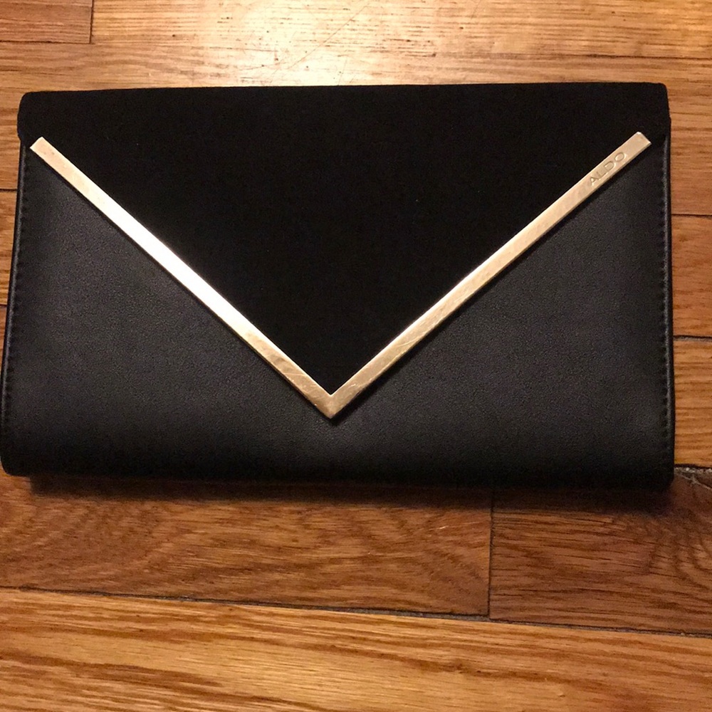 Aldo Clutch with gold chain strap